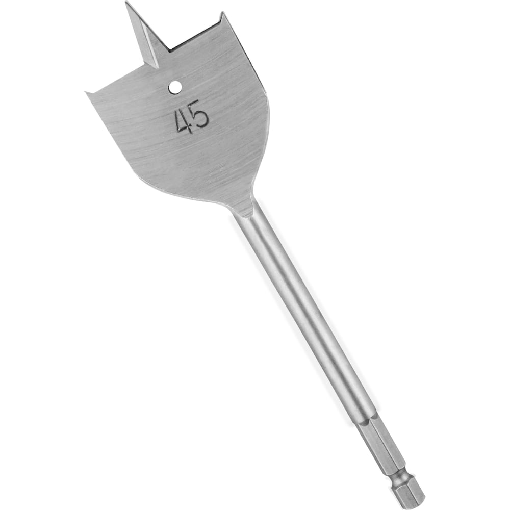 Изображение товара Сверло перовое vertextools 1133-45 по дереву 45 мм с шестигранным хвостовиком