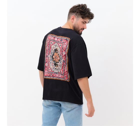 Изображение товара Футболка мужская KAFTAN "Russian style" черный, размер 56 9877316