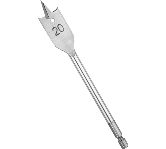 Изображение товара Сверло перовое по дереву (20 мм; шестигранный хвостовик) vertextools 1133-20