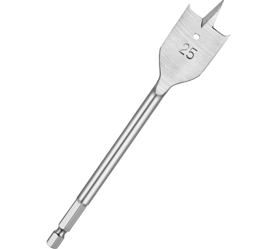 Изображение товара Сверло перовое по дереву (25 мм; шестигранный хвостовик) vertextools 1133-25