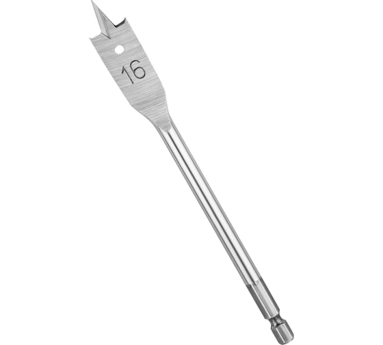 Изображение товара Сверло перовое по дереву (16 мм; шестигранный хвостовик) vertextools 1133-16