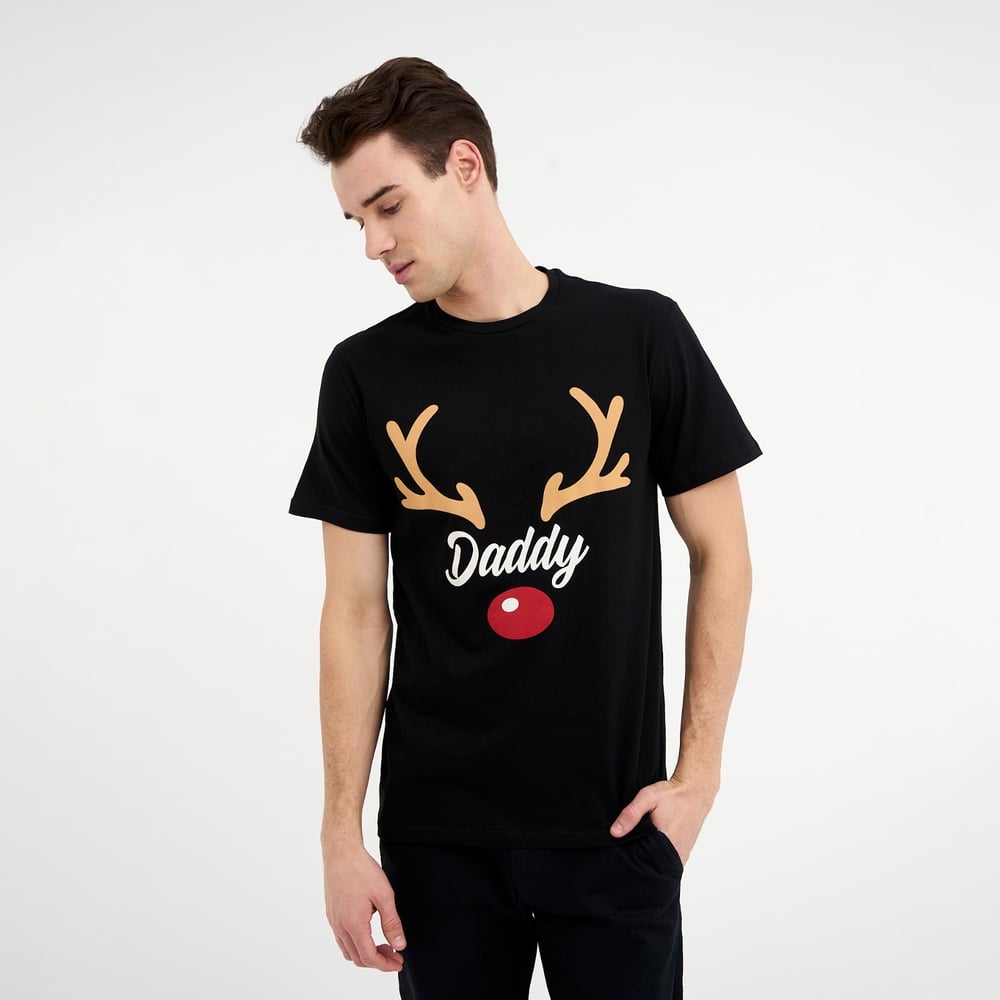 Изображение товара Мужская футболка KAFTAN Хmas dad размер 48 хлопок эластан классика