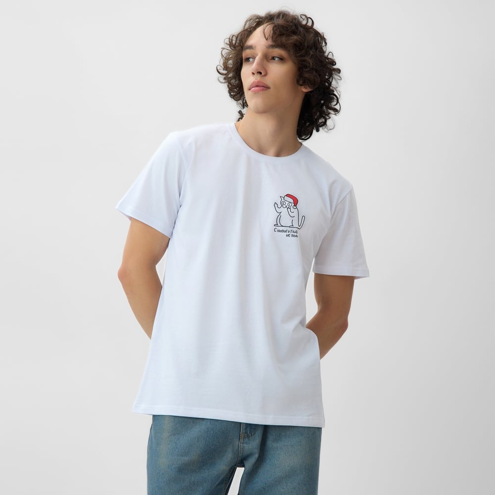 Футболка мужская KAFTAN "Обещание" белый, размер 3XL 10667927