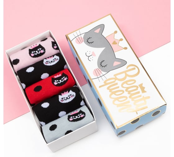 Изображение товара Набор носков KAFTAN "Beauty queen" 5 пар, размер 36-39 4676782