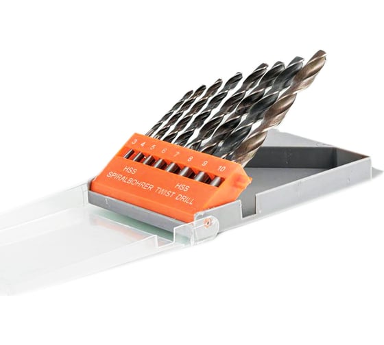 Изображение товара Набор сверл по металлу SAND (8 шт; 3, 4, 5, 6, 7, 8, 9, 10 мм) Novocraft SET00SAND008