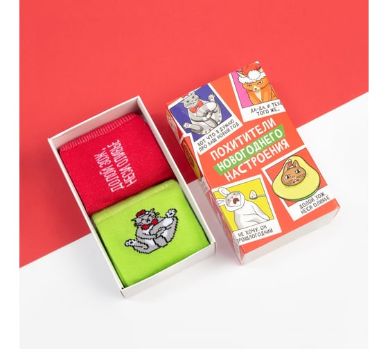 Изображение товара Набор женских носков KAFTAN "Похитители" размер 36-40 (23-25 см), 2 пары 7990049