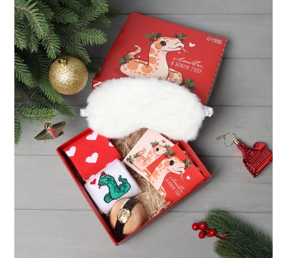 Изображение товара Подарочный набор KAFTAN "Любви" носки р, 36-39 (23-25 см), бомбочка для ванн 10715259