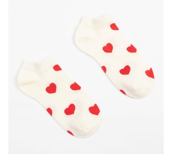 Изображение товара Носки MINAKU "Сердце" размер 36-39 (23-25 см) 7524073