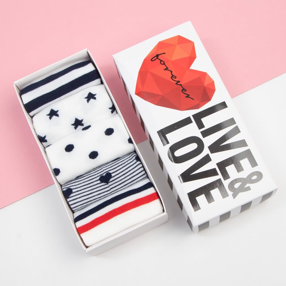 Изображение товара Набор носков KAFTAN Love 5 пар женские разм.36-39 разноцветные