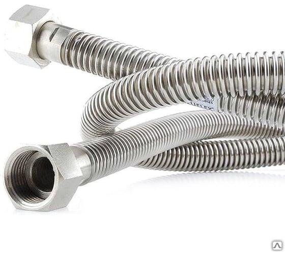 Изображение товара Газовый шланг Millennium подводка для газа, металлическая 0.8 м, 1/2 гайка/гайка PGSF12080