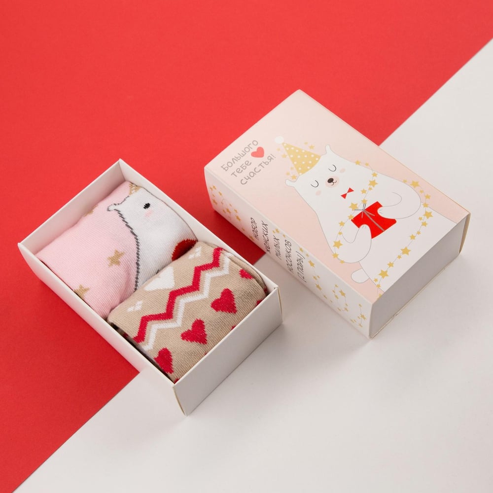 Изображение товара Женские носки KAFTAN Мишка, 2 пары, размер 36-40