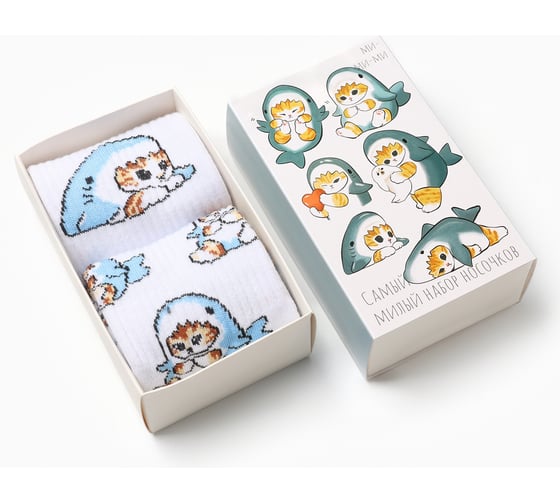 Изображение товара Набор женских носков KAFTAN "Самый милый" размер 36-40 (23-25 см), 2 пары 10679628