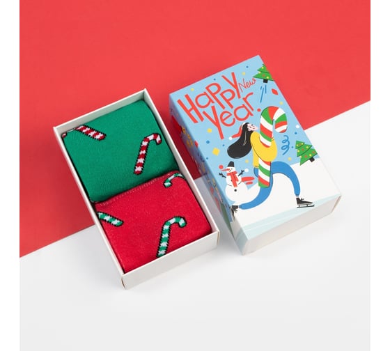 Изображение товара Набор женских носков KAFTAN "New year" размер 36-40 (23-25 см), 2 пары 7990048