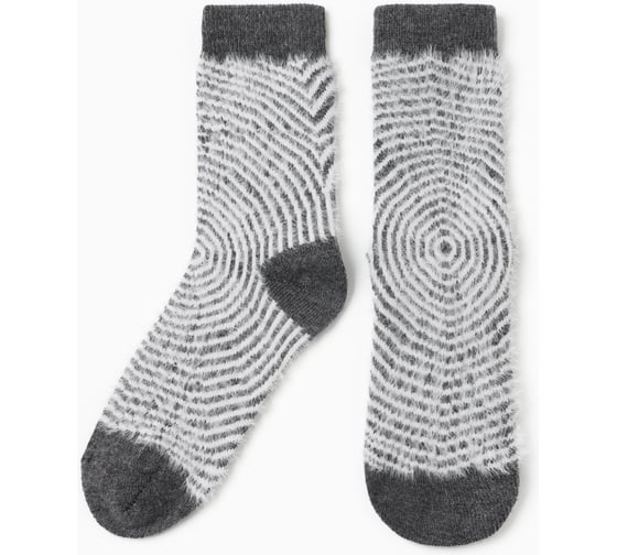 Изображение товара Носки женские махровые MINAKU цвет серый, размер 36-41 10500078