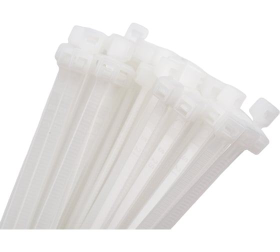 Изображение товара Нейлоновые стяжки Промрукав 3,6 х 150 белые, 100 шт. PR08.2703