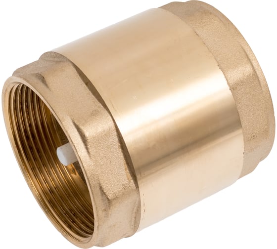 Изображение товара Клапан обратный пружинный SantechSystems Ду50 Ру16 м/м латунь, латунь, д/пласт 019-0182