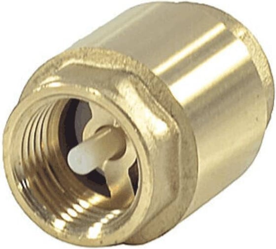 Изображение товара Клапан обратный пружинный SantechSystems Ду15 Ру16 м/м латунь, д/пласт 027-8270