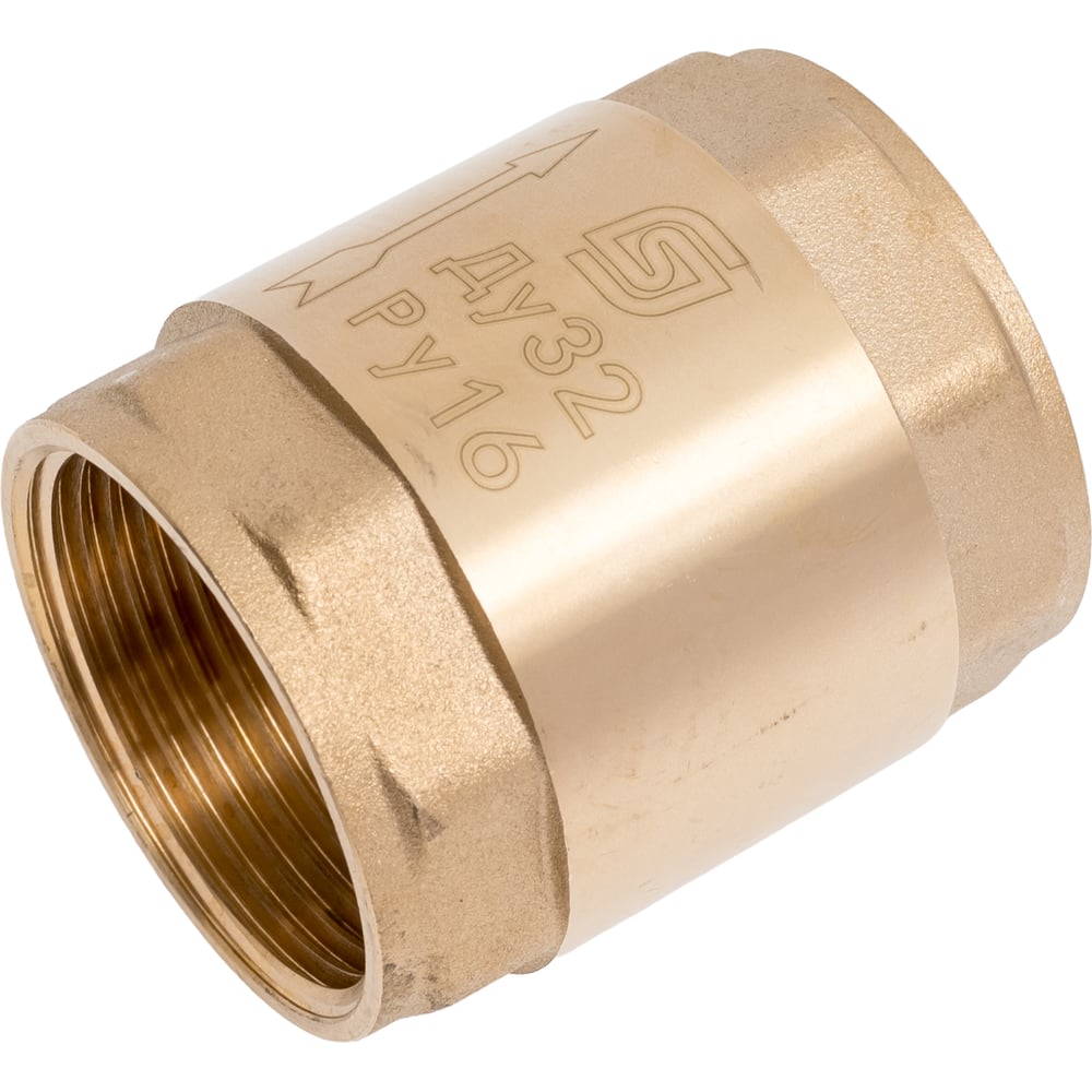 Изображение товара Обратный пружинный клапан SantechSystems Ду32 Ру16 латунь пластик