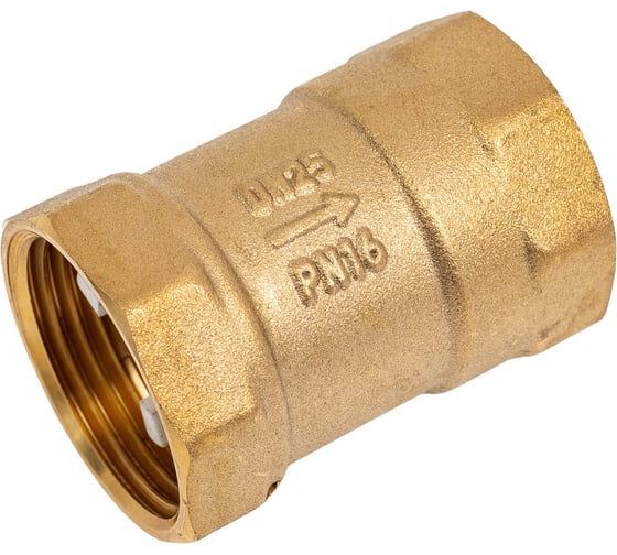 Изображение товара Клапан обратный пружинный SantechSystems Эко Ду25 Ру16 м/м д/пласт, латунь+EPDM 019-3087