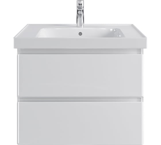 Изображение товара Комплект Sanstar: тумба Arista 70 подвесная, 2 ящика, мебельный умывальник Грейс 70 254.1-1.5.1.К