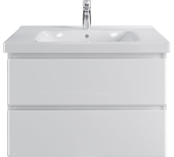 Изображение товара Тумба подвесная Sanstar Arista 80 с раковиной Гармония 80 (комплект) для ванной комнаты, белая 179.1-1.5.1.К