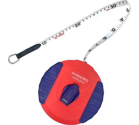 Изображение товара Рулетка WORKPRO 30 м, фибергласовый корпус WP263001
