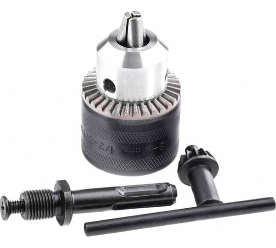 Изображение товара Патрон сверлильный ключевой в двойном блистере (1.5-13 мм; 1/2-20 UNF; с адаптером SDS-Plus) Спец СПЕЦ-1320003