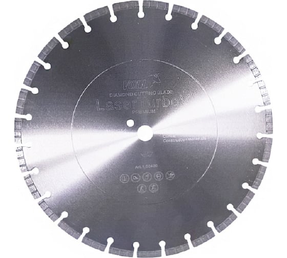 Изображение товара Диск алмазный LaserTurboV PREMIUM (400х25.4 мм) VOLL 1.00400