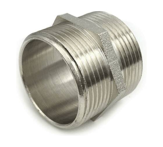 Изображение товара Ниппель SantechSystems латунь, Ду40 НР, никель 127-9233