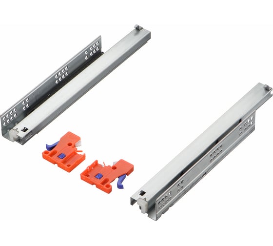 Изображение товара Направляющая скрытого монтажа Lemax prof полн. выдвижение, с регул. планкой, 350 мм NS-FK-002-350