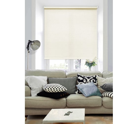 Изображение товара Рулонная штора Эскар Морзе, Экрю, 172x160 см, 4966172160