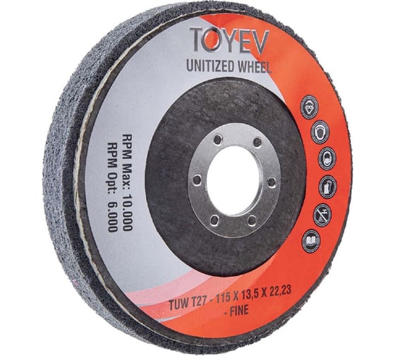 Изображение товара Круг нетканый прессованный TUW (115x22x13.5 мм; 6SF) Toyev 005023