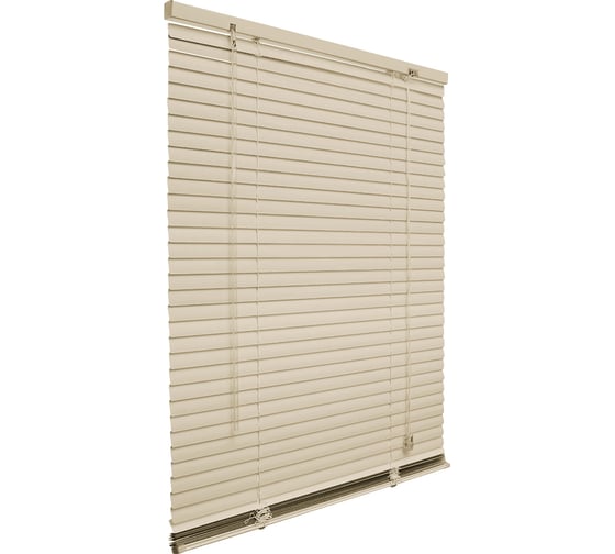 Изображение товара Горизонтальные жалюзи Эскар пластик, бежевый, 110х160см, 6009110160