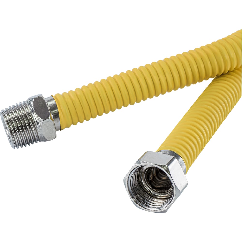Изображение товара Газовый шланг Millennium подводка для газа 2.5 м металлическая в оплётке 1/2 гайка/штуцер