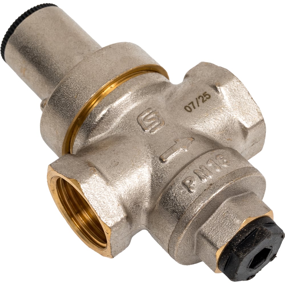 Изображение товара Регулятор давления поршневой SantechSystems Ду15 Ру16, муфта, Рн1.8-16, с манометром EURO 022-5105