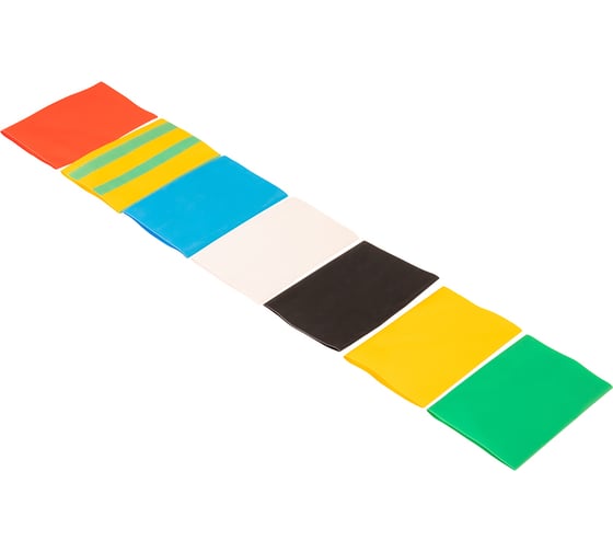 Изображение товара Набор термоусаживаемых трубок REXANT №24 ТУТ нг 50/25мм, 7 цветов (упак. 21 шт. по 10см) 29-0124