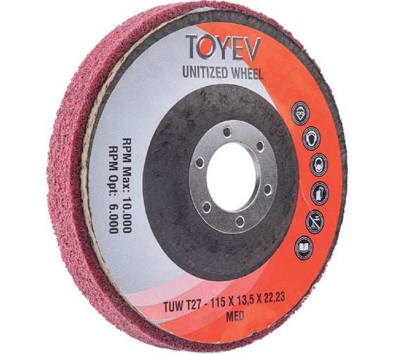 Изображение товара Круг нетканый прессованный TUW (115x22x13.5 мм; 3AM) Toyev 005024