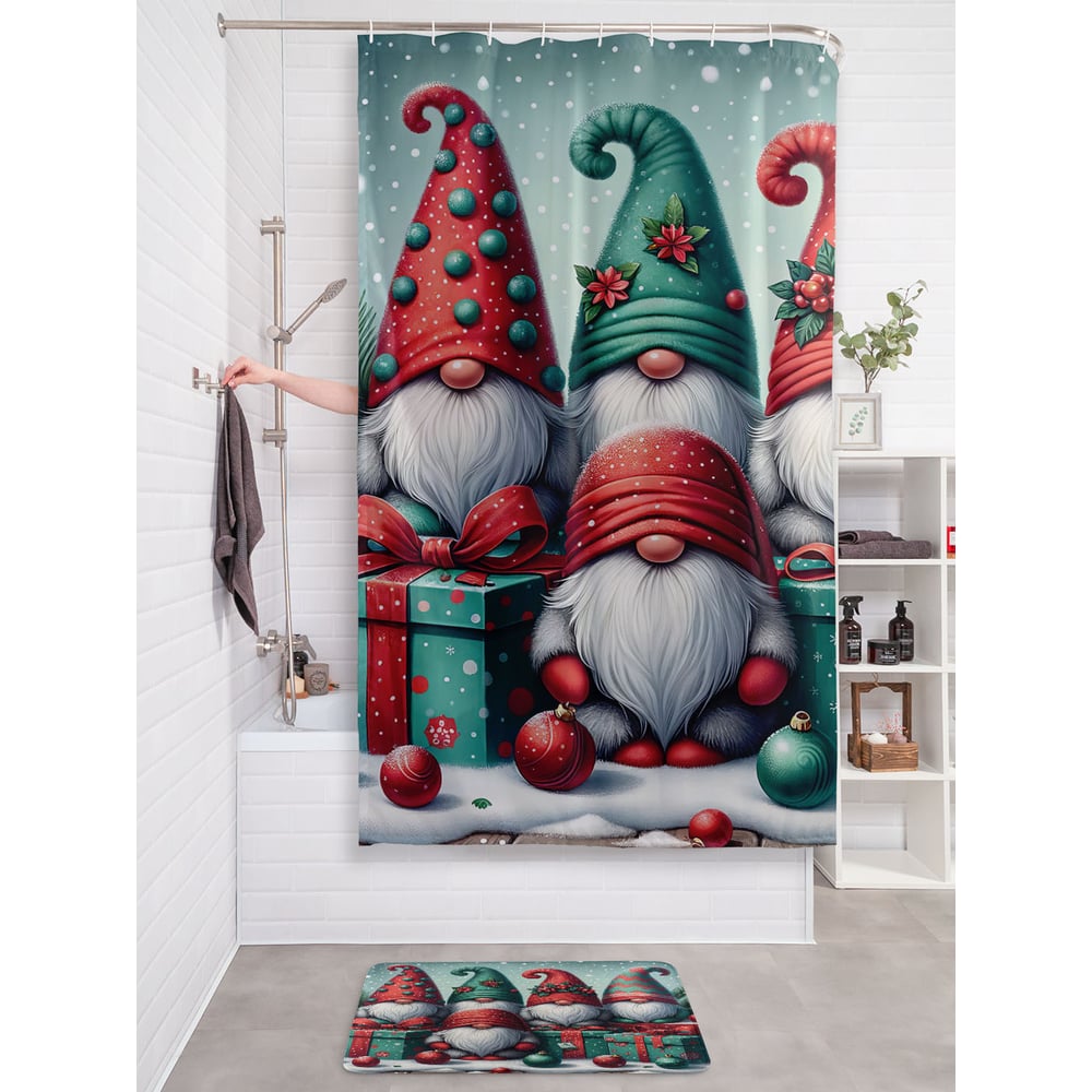 Изображение товара Штора занавеска для ванной JOYARTY Утро с подарками 180x200 см