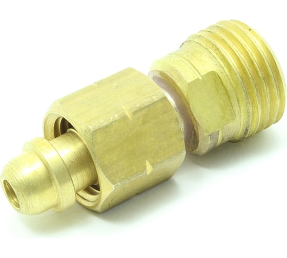 Изображение товара Переходник рукавный (М12 гайка-М16 наружная, правые; 43 мм) СваркаДжет 4301010803072