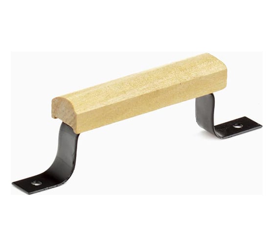 Изображение товара Ручка-скоба Дверной Страж РС-80 Пл с деревянными накладками ДС65459