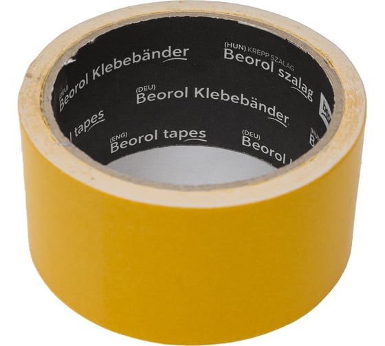 Изображение товара Двусторонняя клейкая лента BEOROL 48 мм х 10 м 206363