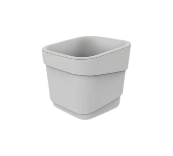 Изображение товара Горшок для цветов фактурный Полимербыт Hills 2.2 л, d155 мм, h145.5 мм, молочный 439740700