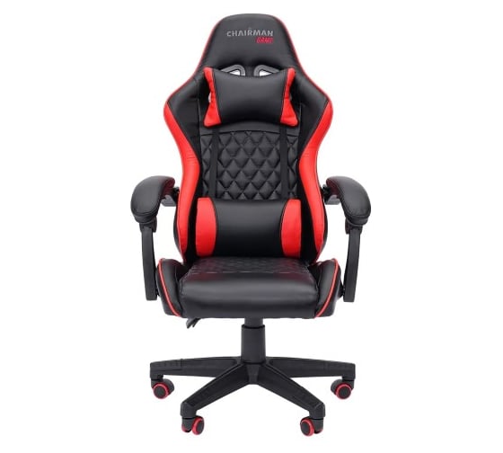 Изображение товара Офисное кресло CHAIRMAN CH28 экокожа, черно-красный 00-07162900