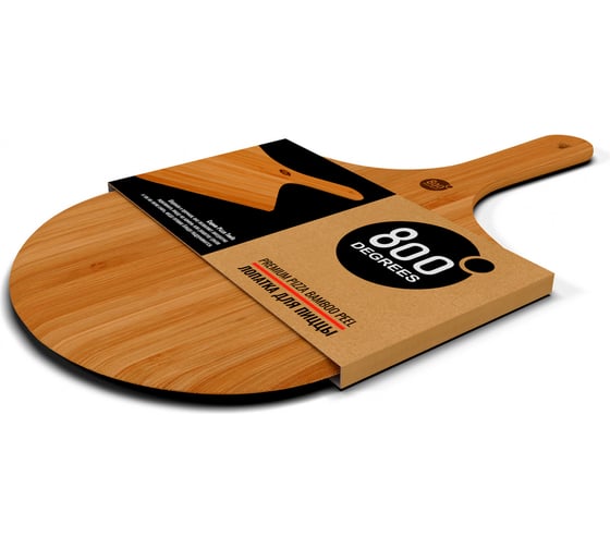 Изображение товара Лопатка для пиццы 800 Degrees Pizza Bamboo Paddle бамбуковая 800DGR-TLS013