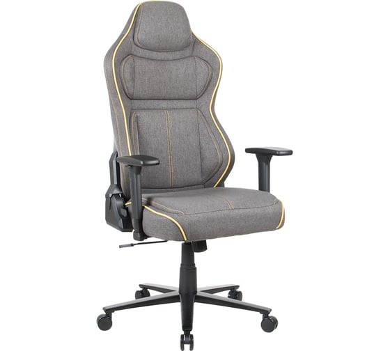 Изображение товара Офисное кресло CHAIRMAN CH31 темно серый с желтым кантом 00-07145995