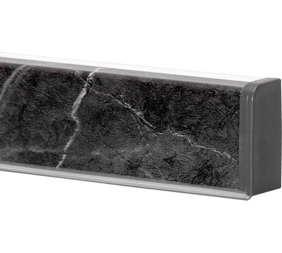 Изображение товара Плинтус ООО ДЕКОПЛИНТ КВАДРО Д № 0694 мрамор марквина серый, 3.05 м K0694