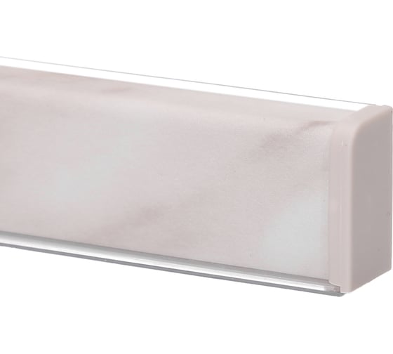 Изображение товара Плинтус ООО ДЕКОПЛИНТ КВАДРО Д № 2424 мрамор серый, 3.05 м K2424