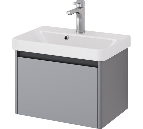 Изображение товара Тумба Dreja Luxury, 55 см, подвесная, 1 ящик, серый базальт 99.2011