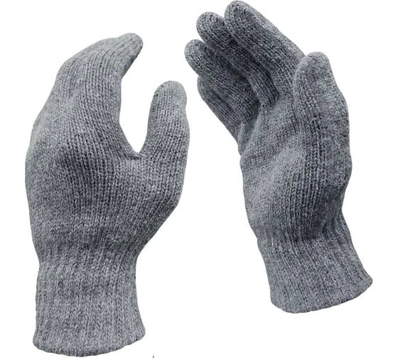 Изображение товара Плотные полушерстяные перчатки без покрытия Master-Pro РУССКИЙ ЛЕС(ИНЕЙ) плотность 10/10 размер 10, 50пар 10607-RFI-0-50