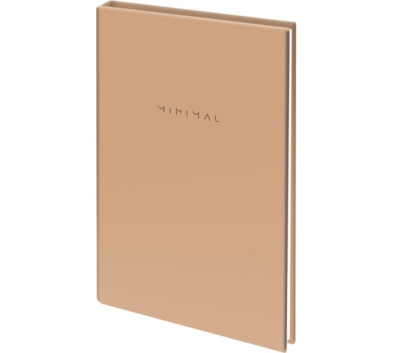 Изображение товара Бизнес-блокнот BRAUBERG А5, 134х206 мм, 80 л., твёрдый, клетка, Minimal, бежевый 116438